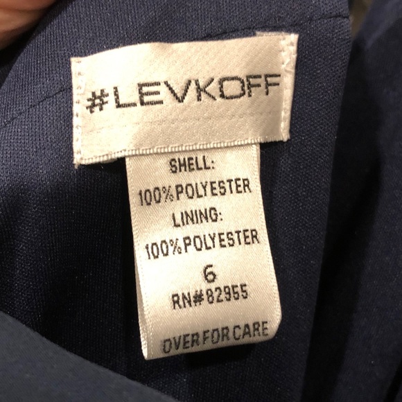 Bill Levcoff Navy halter bridesmaids dress - Picture 6 of 7